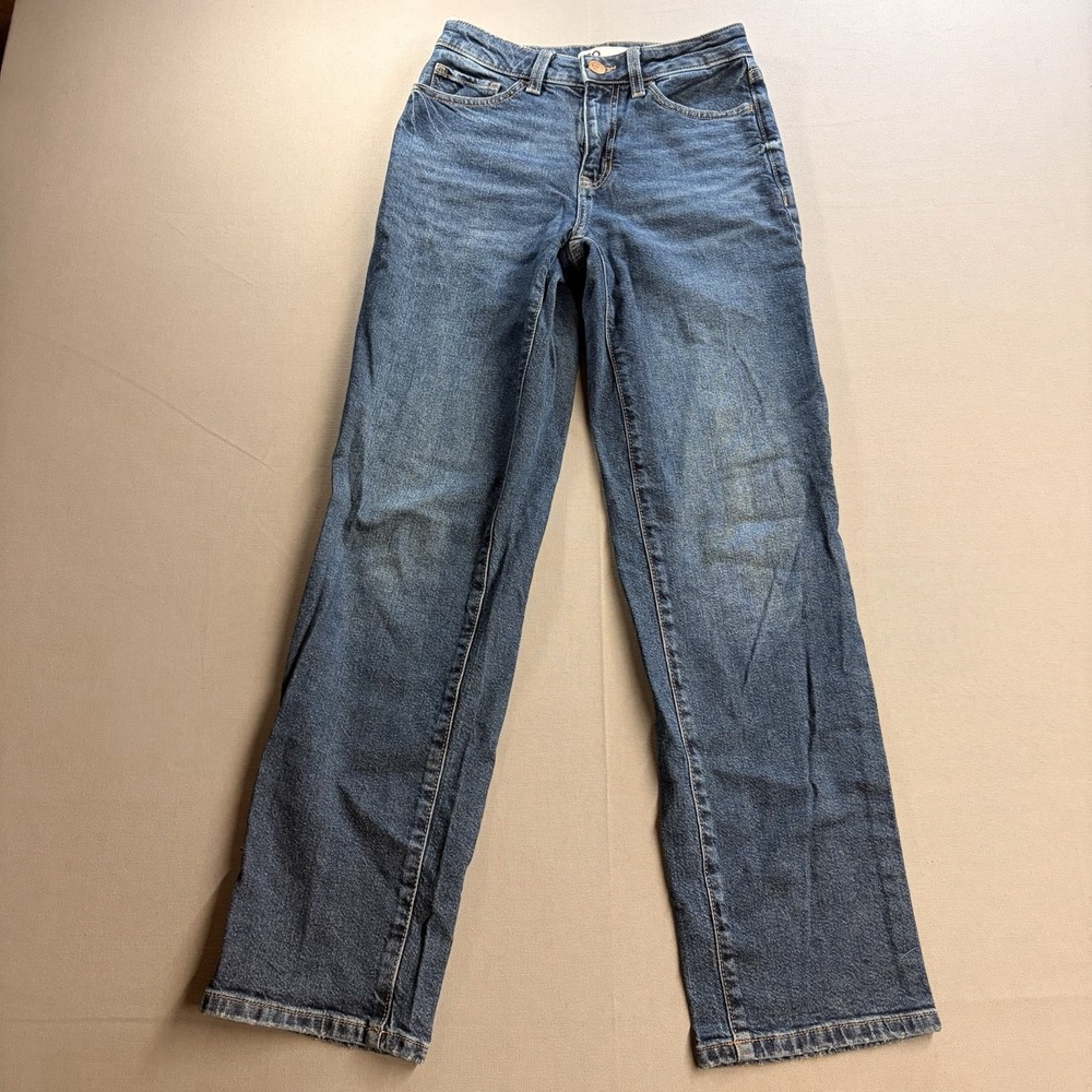 SO High Rise '90s Straight Jeans Women's Size 3 26W Medium Wash Stretch